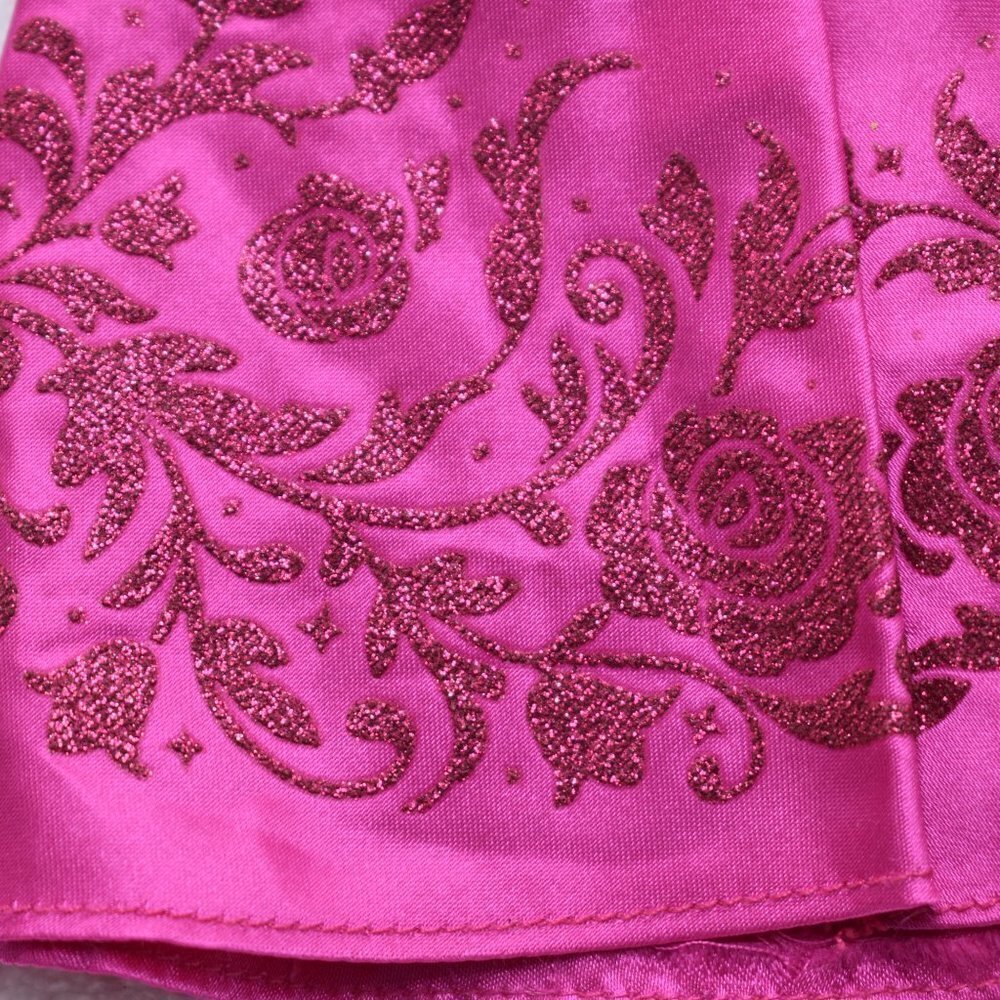 Disney Store Sleeping Beauty Pink Velvet Long Gown Dress Replacement Dress - Picture 9 of 10
